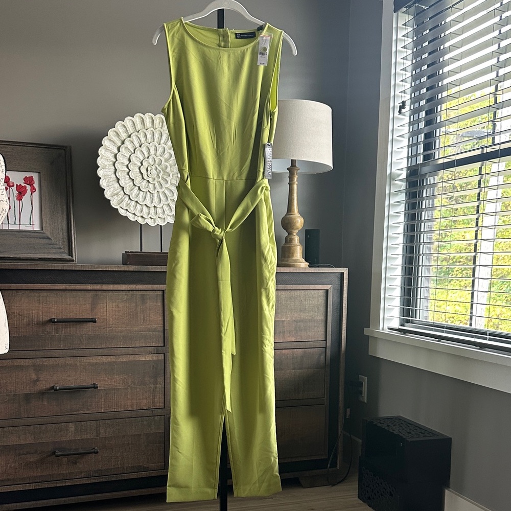 New York & Company Lime Green Jumpsuit